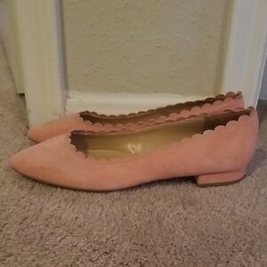 Talbots Pink Scalloped Flats